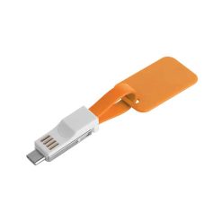 Cavo portachiavi per smartphone - Cable tag - PF515-colore-Arancio
