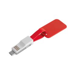 Cavo portachiavi per smartphone - Cable tag - PF515-colore-Rosso