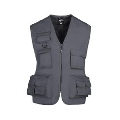 Gilet in policotton multitasche - Multiplo - PM811-colore-Grigio