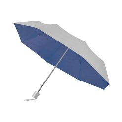 Mini ombrello manuale con fodero - Helsinki - PL136-colore-Silver Blu