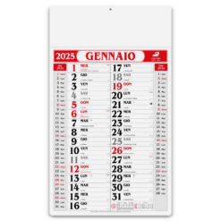 Olandese mensile 12 fogli - Gigante - PA520-colore-Rosso