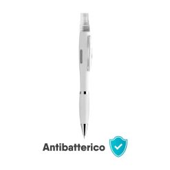 Penna a sfera antibatterica - Juke spray - PD071-colore-Bianco