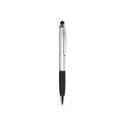 Penna a sfera con gommino per touch screen - Advance - PD092-colore-Silver Blu