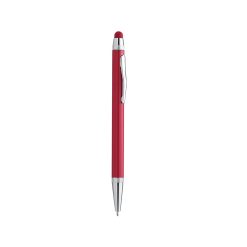 Penna a sfera con gommino per touch screen - Click - PD072-colore-Rosso