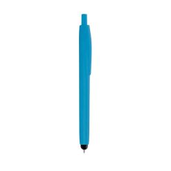 Penna a sfera con gommino per touch screen - Funny - PD108-colore-Azzurro