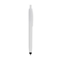 Penna a sfera con gommino per touch screen - Funny - PD108-colore-Bianco