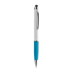 Penna a sfera con gommino per touch screen - Holly - PD104-colore-Azzurro