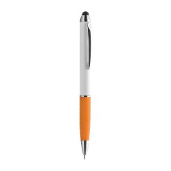 Penna a sfera con gommino per touch screen - Holly - PD104-colore-Arancio