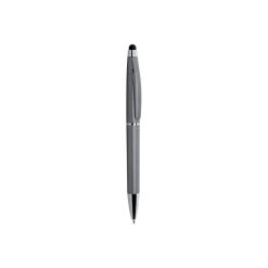 Penna a sfera con gommino per touch screen - Stylus - PD090-colore-Grigio