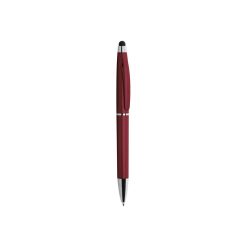 Penna a sfera con gommino per touch screen - Stylus - PD090-colore-Rosso