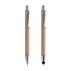 Penna con gommino touch - Set bamboo - PD501-colore-Generico