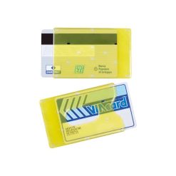 Portacards rigido trasparente - Firm - PN284-colore-Giallo
