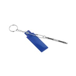 Portachiavi con mini cacciaviti per occhiali - Screwdriver - PE167-colore-Blu