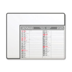 Tappetino mouse calendario - Calendar pad edge - PA782-colore-Grigio