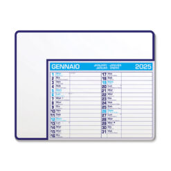 Tappetino mouse calendario - Calendar pad edge - PA782-colore-Blu