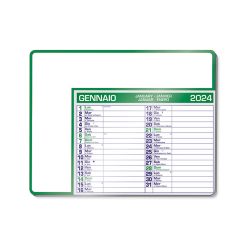 Tappetino mouse calendario - Calendar pad edge - PA782-colore-Verde