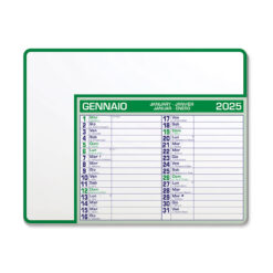 Tappetino mouse calendario - Calendar pad edge - PA782-colore-Verde