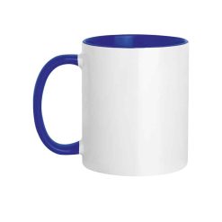 Tazza in ceramica con interno e manico colorati - Subli color mug - PC467-colore-Blu
