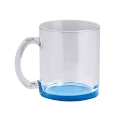 Tazza in vetro con fondo colorato - Glass color mug - PC365-colore-Blu