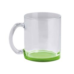 Tazza in vetro con fondo colorato - Glass color mug - PC365-colore-Verde