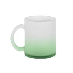 Tazza vetro effetto ghiaccio fondo colorato - Ice color mug - PC375-colore-Verde