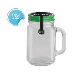 Vasetto in vetro robusto - Jar glass - PC478-colore-Verde