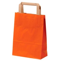 shopper personalizzate sealing avana arancione maniglia piatta avana