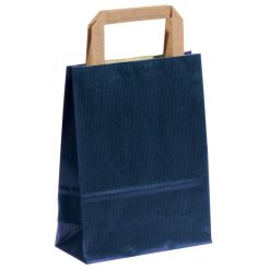 shopper personalizzate sealing avana blu maniglia piatta avana