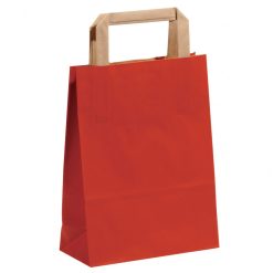 shopper personalizzate sealing avana rosso maniglia piatta avana