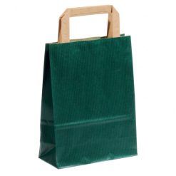 shopper personalizzate sealing avana verde scuro maniglia piatta avana